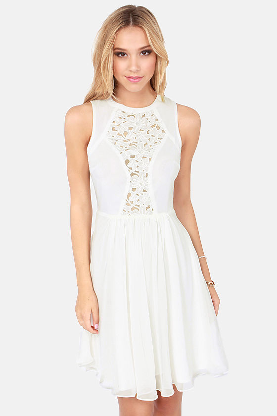 Lumier Dress - Ivory Dress - Sleeveless Dress - $96.00 - Lulus