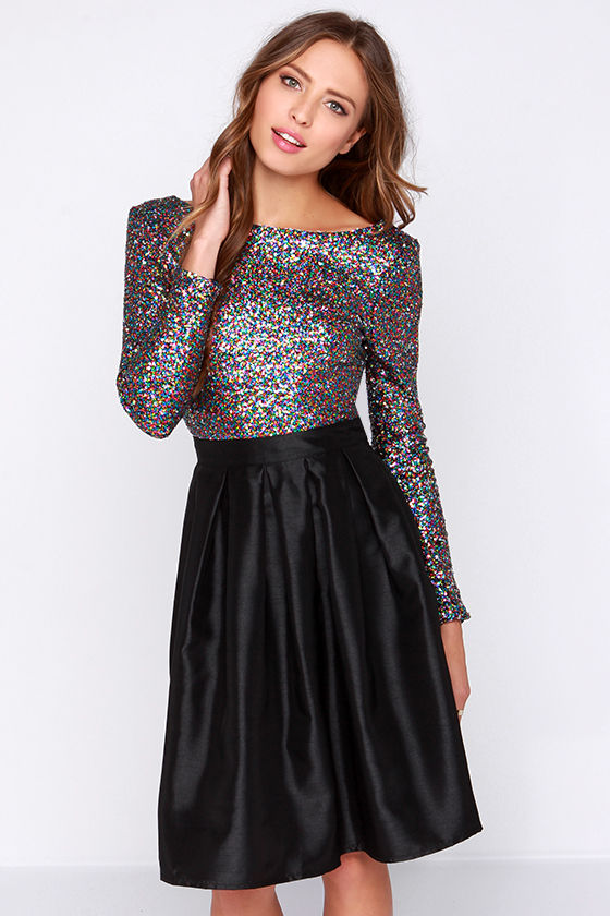 multi sequin top