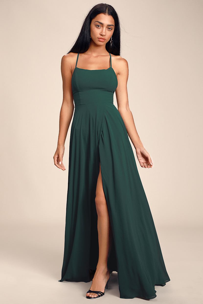 slim fit dress slacks Ellie Forest Green Strapless Mini Dress - US 12