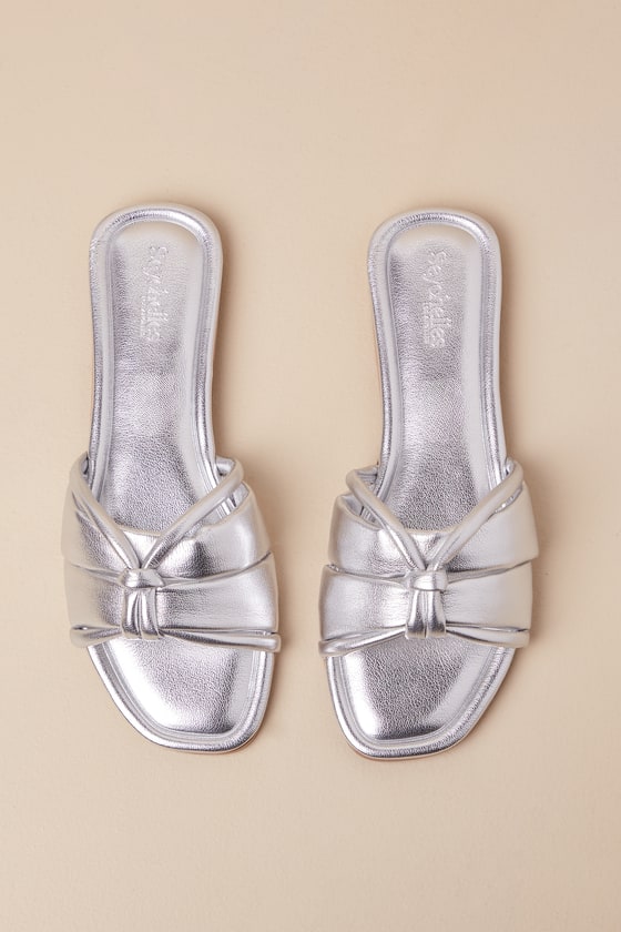 Seychelles Shades of Cool - Silver Sandals - Knotted Sandals - Lulus