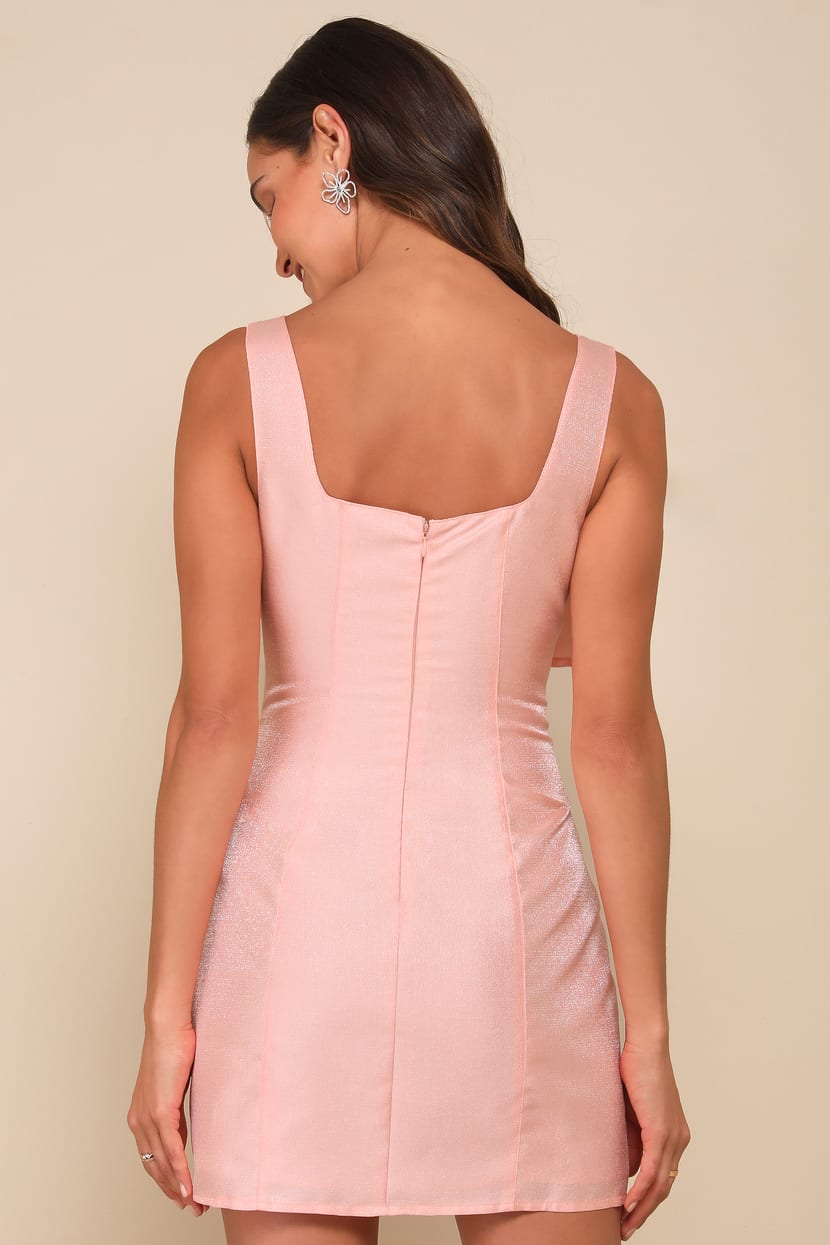strapless open back dress The Pink Ribbon Dress – Paddle & Palm Pickleball main image 0