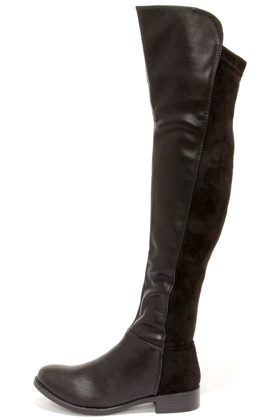 My Better Calf Black Over the Knee Boots