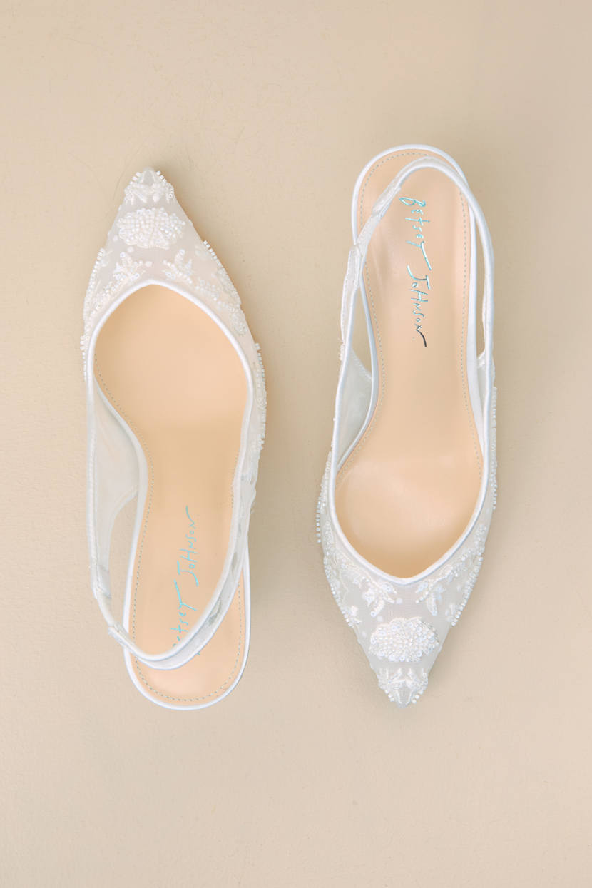 Betsey Johnson Nikki High Heels, Synthetic in Natural | Lyst