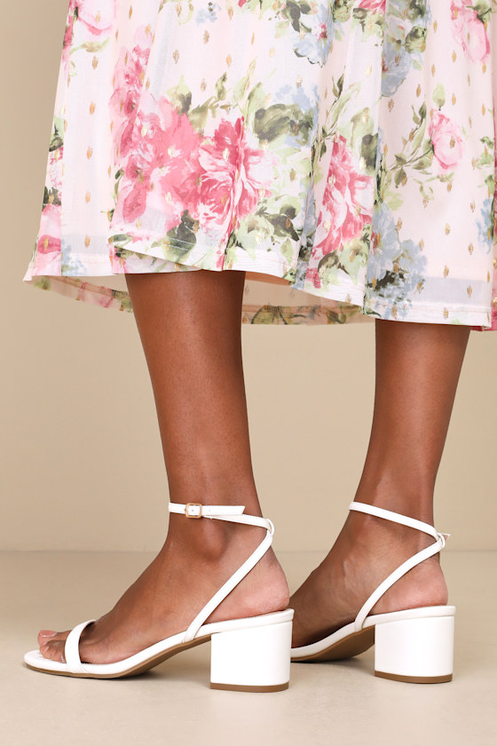 Julie White Ankle Strap Heels - thumbnail 5