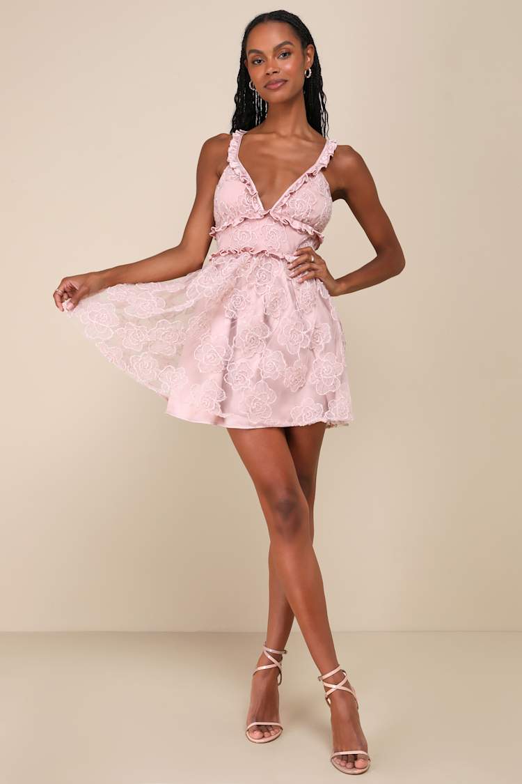 chinese dress ladies IBTOM CASTLE Corset Mini Dress for Women: Ladeis Boho Summer Floral Dress  Sleeveless Spaghetti Straps Backless Dress Lace Up Sundress Cottagecore Ruffle  Short Beach Bustier Dresses Pink Floral S at Amazon Women's main image 0