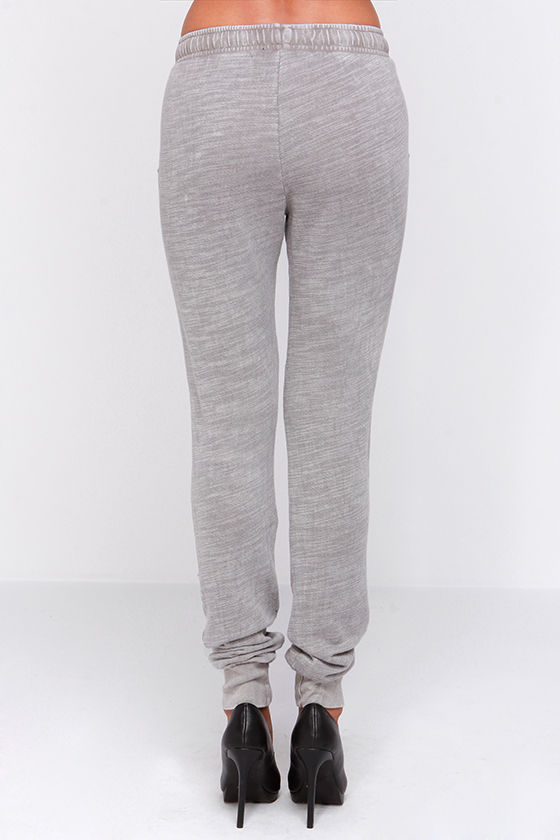 women's grey jogger pants