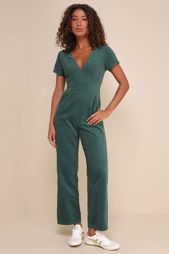 Colorful Grid Short Sleeves Jumpsuit