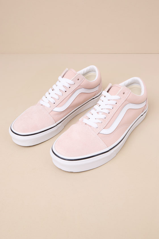Old Skool Rose Smoke Suede Lace-Up Sneakers 1