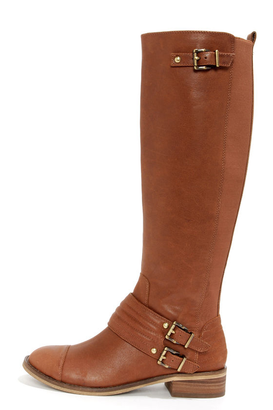 Cute Leather Boots Riding Boots Brown Boots 15300 Lulus 