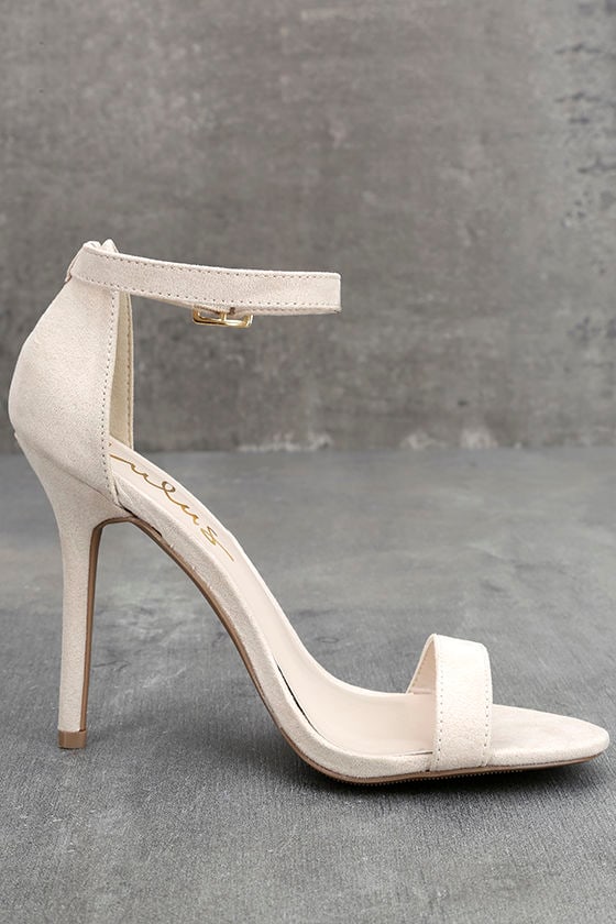 bone coloured heels