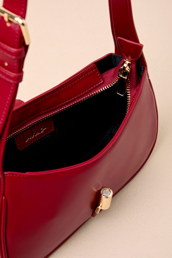 Red Shoulder Bag - Red Handbag - Red Purse - Red Bag - Purse