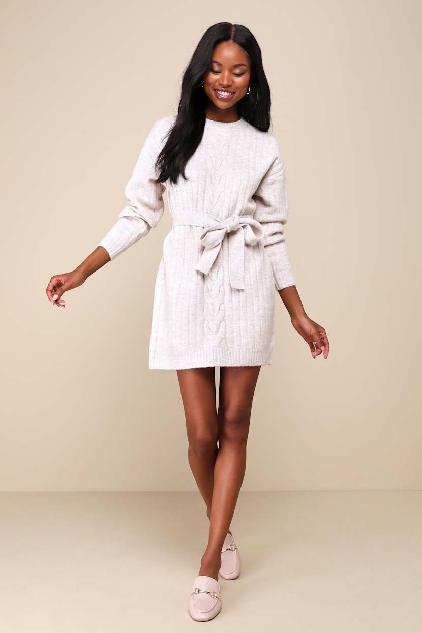 Sleeve Bodycon Dress Mini Long Sleeve Sweater Dress Sweater Mini