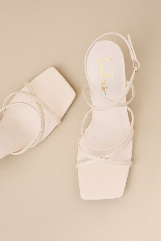 Lulus Skyy Beige Strappy High Heel Sandals In Beige