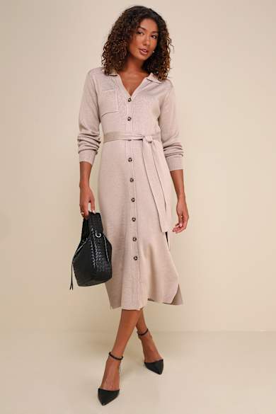 beige fall dress women Women's Beige Petite Dresses