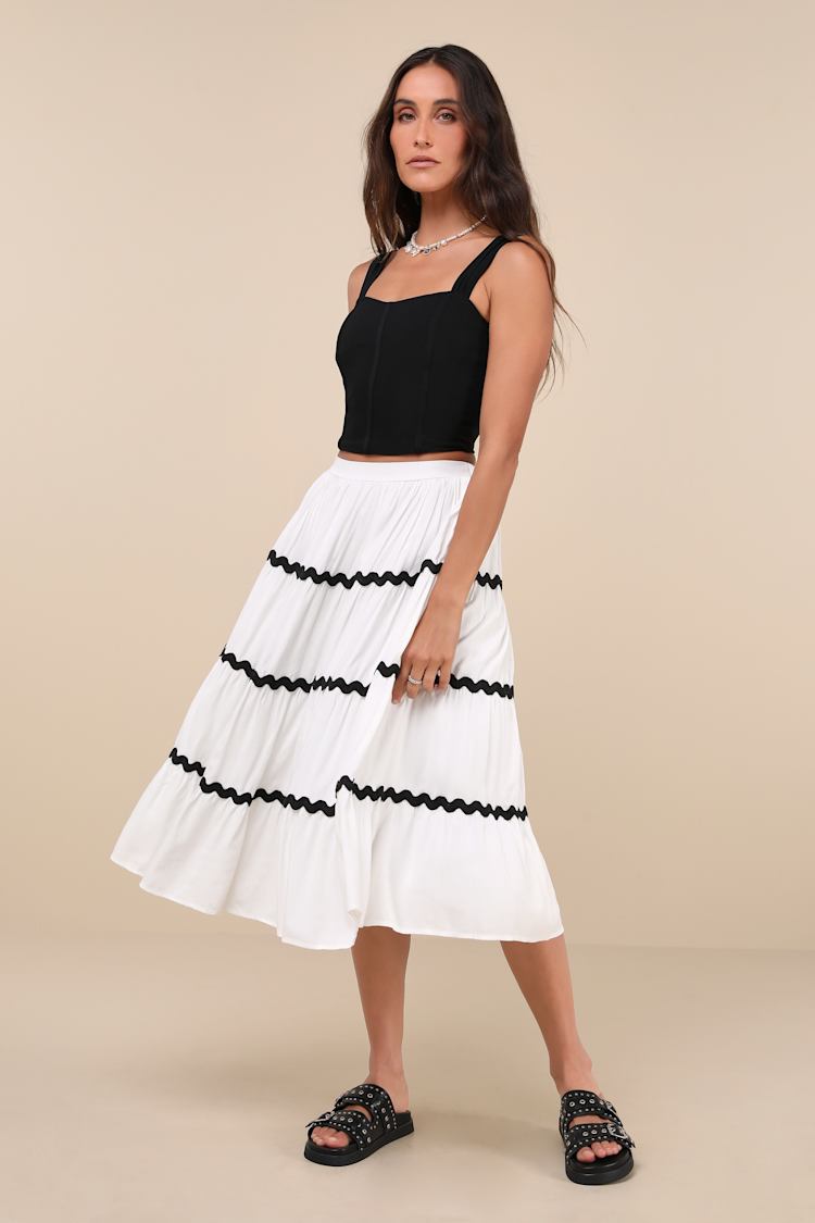 dress black top white skirt Grad Dress | White/Black | Graduation Dress | Short Graduation Dress | Graduation Dress for Women | 8 main image 1