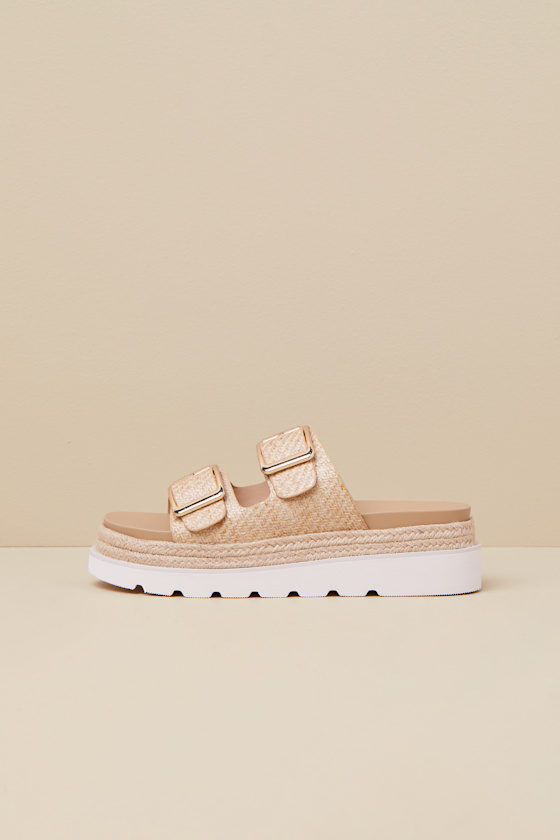 madden girl 2 buckle flatform