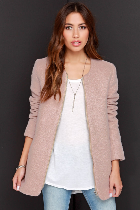 blush coat womens
