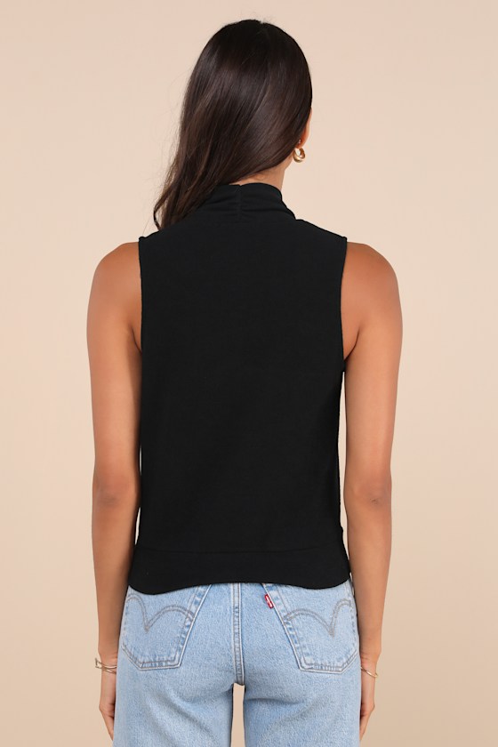 Surplice Long Sleeve Knit Top