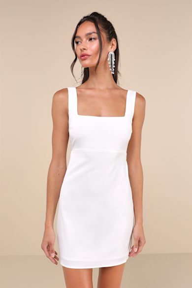 cute short white dresses Prom Dresses, White Puffy Homecoming white birthday dress White Dresses | Mini, Midi