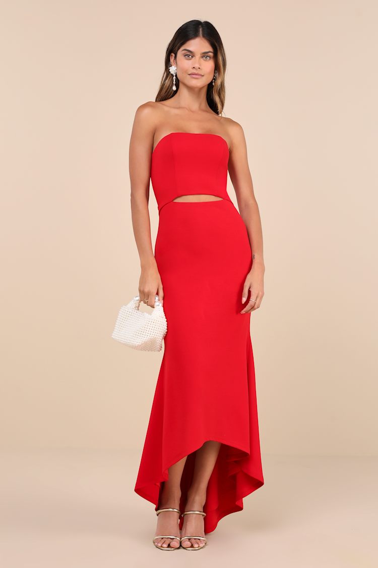 slim fit dress slacks Sienna Flare Gown– Teuta Matoshi main image 1