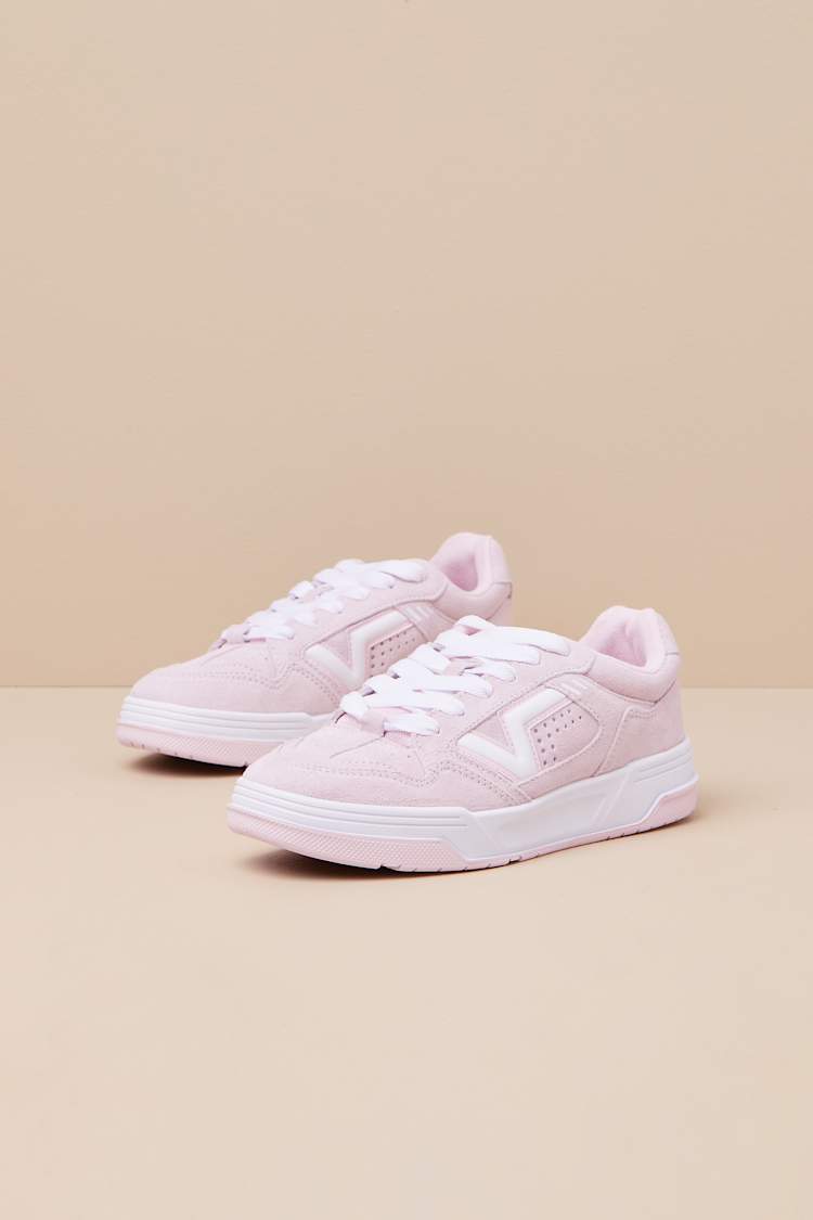 Vans Upland Barely Pink - Suede Leather Sneakers - Cute  display picture 3