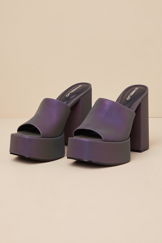 Ravina Multi Reflective Platform Sandals 3