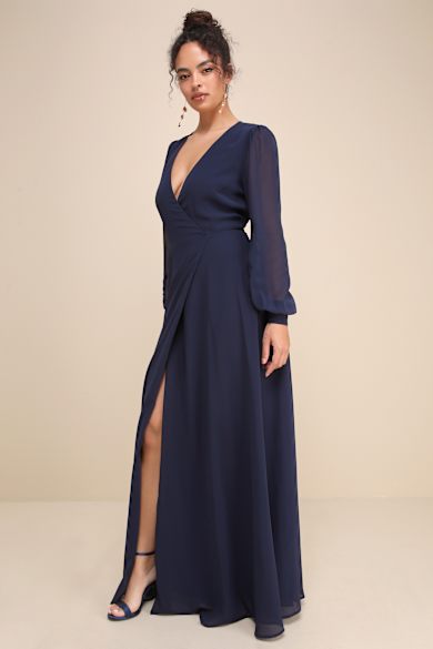 Navy Blue Bridesmaid Dresses