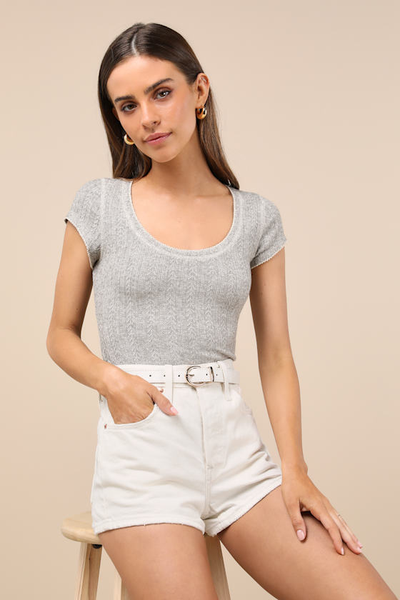cute grey tops
