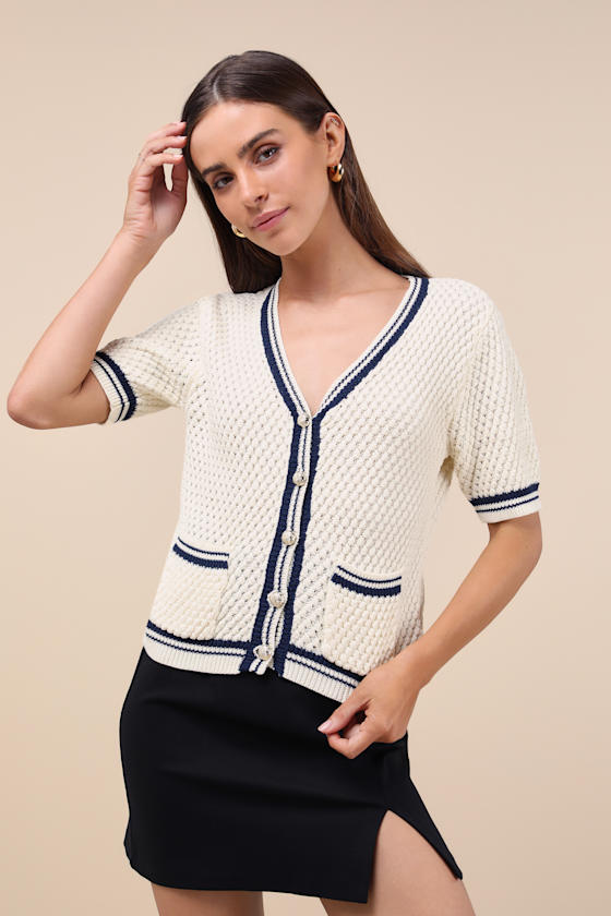 Lindy Button Front Sweater main image 1
