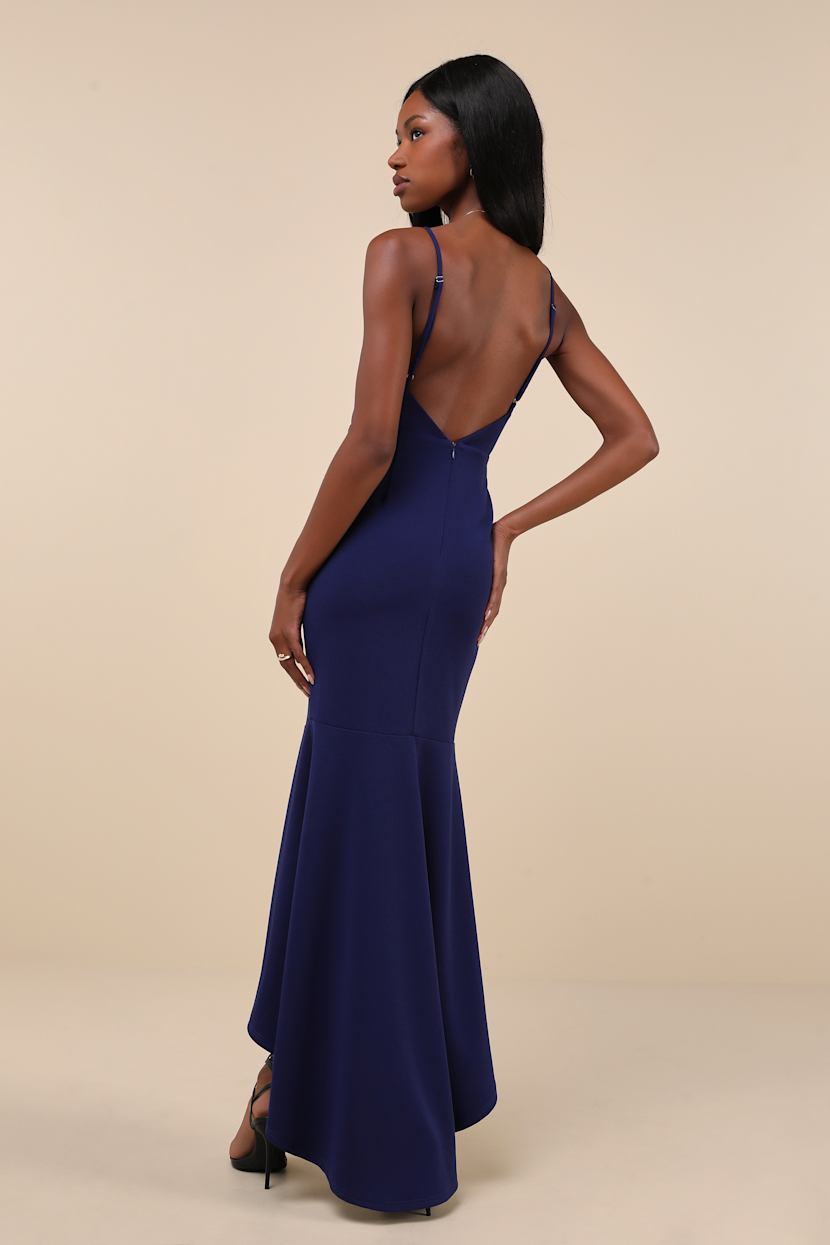 sachin and babi light blue dress Arista Satin Gown in Ivory Pearl main image 1