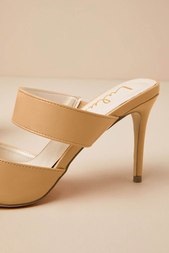 Faire Tan Pointed-Toe Mules - thumbnail 5