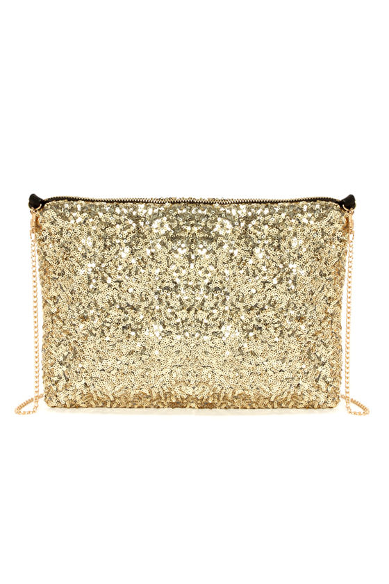 Gold Clutch Sequin Clutch Gold Purse 27.00 Lulus