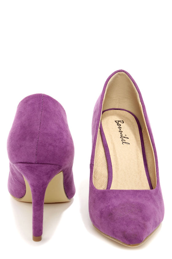 pastel purple high heels