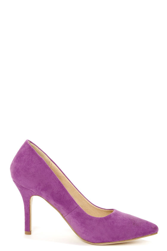Cute Light Purple Heels - Pointed Pumps - High Heels - $27.00
