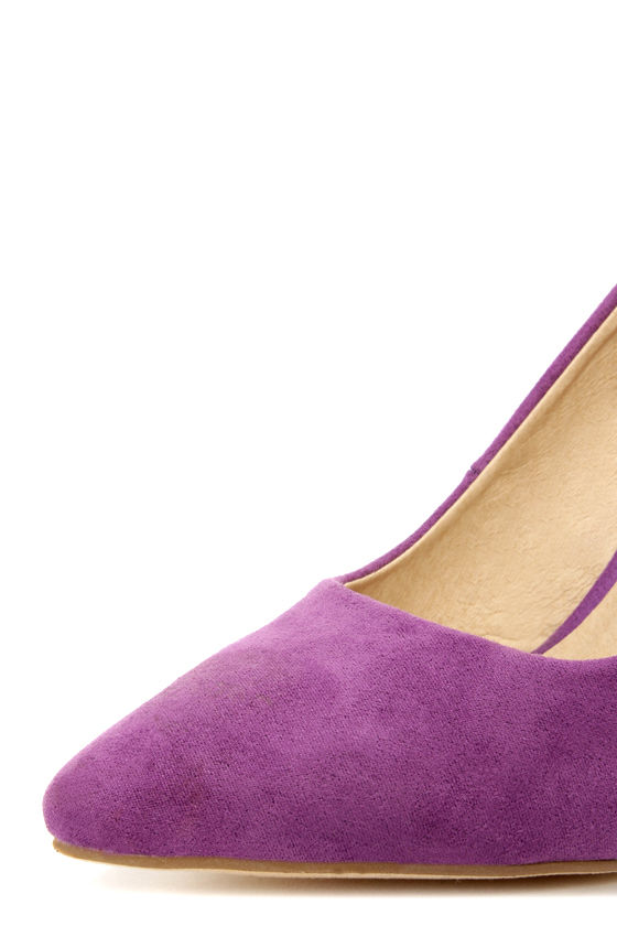 Cute Light Purple Heels - Pointed Pumps - High Heels - $27.00