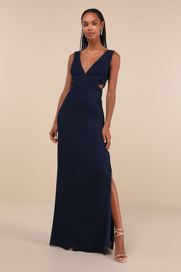 white christmas dresses Elai Open Back Maxi Dress main image 0