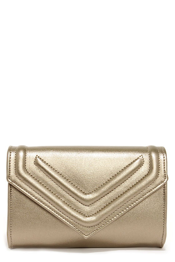 Leave a Message Gold Clutch