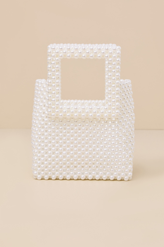 Brilliant Vision White Pearl Mini Handbag 1