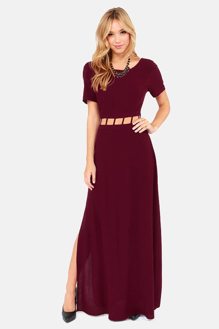 burgundy night out dress Lucille Edwardian Oxfords (Black/Burgundy)  American Duchess