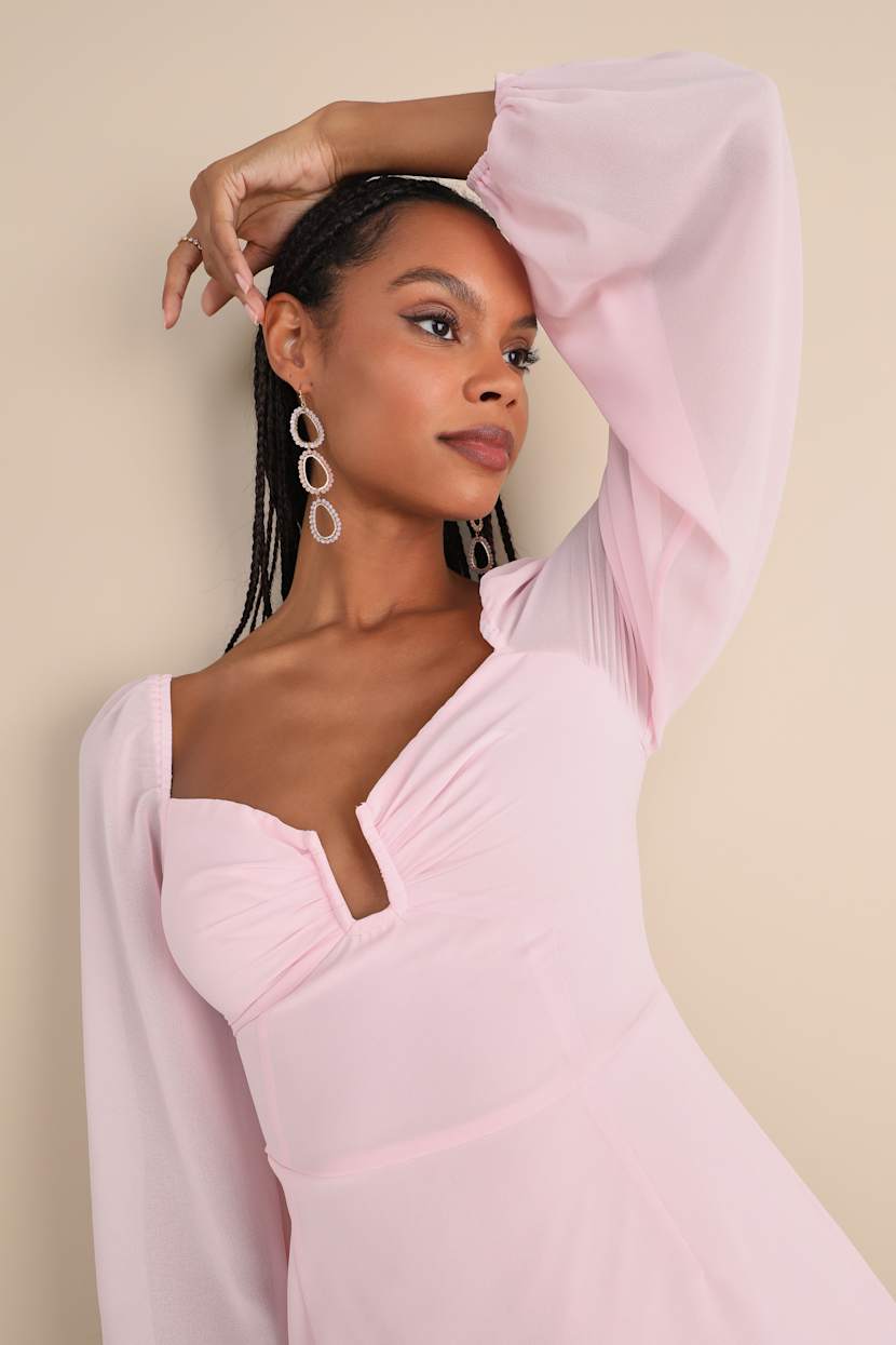 sachin and babi light blue dress Amelia Couture 2060 Prom Dress - Pink main image 1