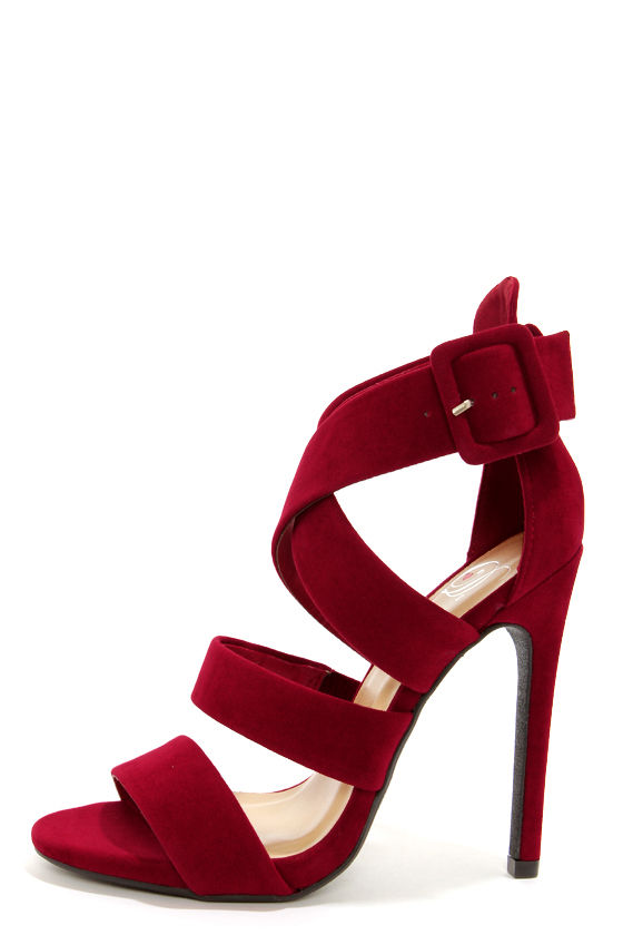 Sexy Red Heels - Peep Toe Heels - Dress Sandals - $29.00 - Lulus