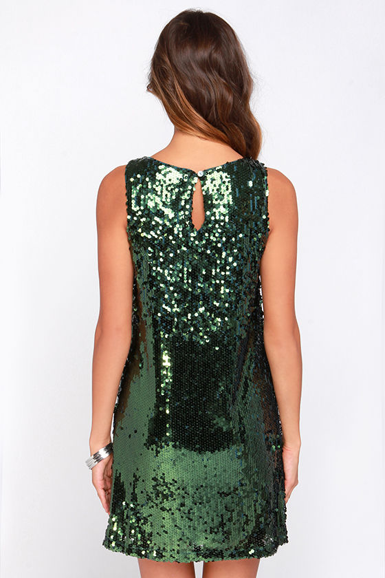 Pretty Olive Green Dress - Sequin Dress - $49.00 - Lulus