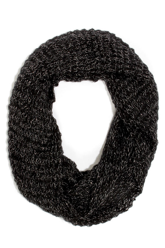 Black Hollowed Scarf