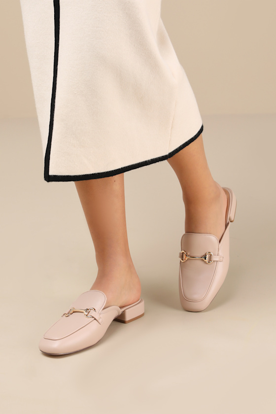 Ranae Light Nude Slide-On Loafers 5