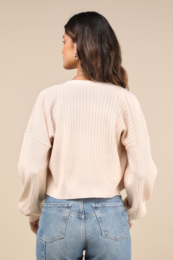 Cutest Duet Beige Knit Cami Top and Cardigan Sweater Set 3