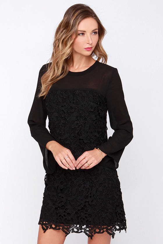 black dress laces