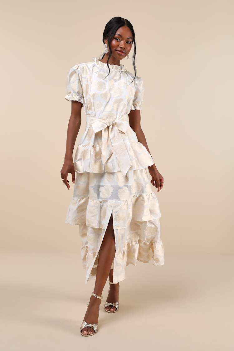 chinese dress ladies DREAM Antiques Jacquard Midi Dress | Sister Jane | Dresses main image 1