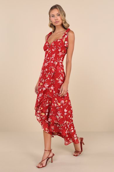 strapless open back dress Just Feels Right Fuchsia Pink Floral Maxi Dress – Shop the Mint