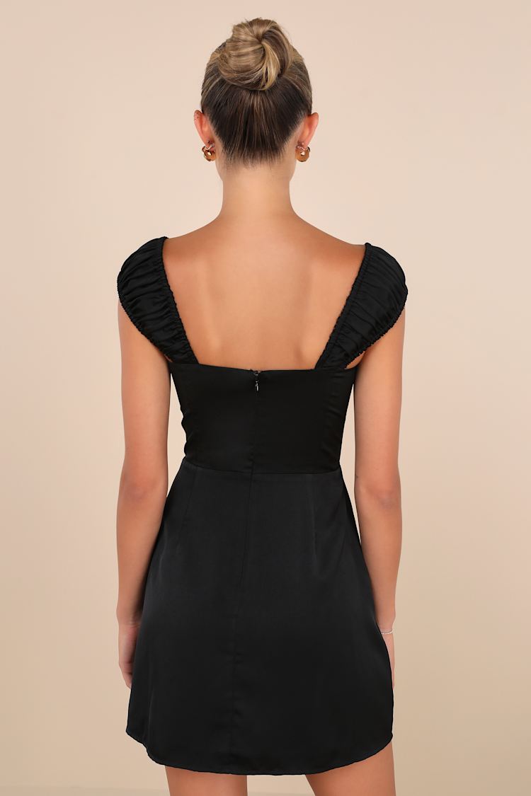 boston proper little black dress Black Swan Strapless Corset Dress | Ellae Lisque S / Black - Perfect Corset Dress for Birthdays, Date Nights, Parties main image 1