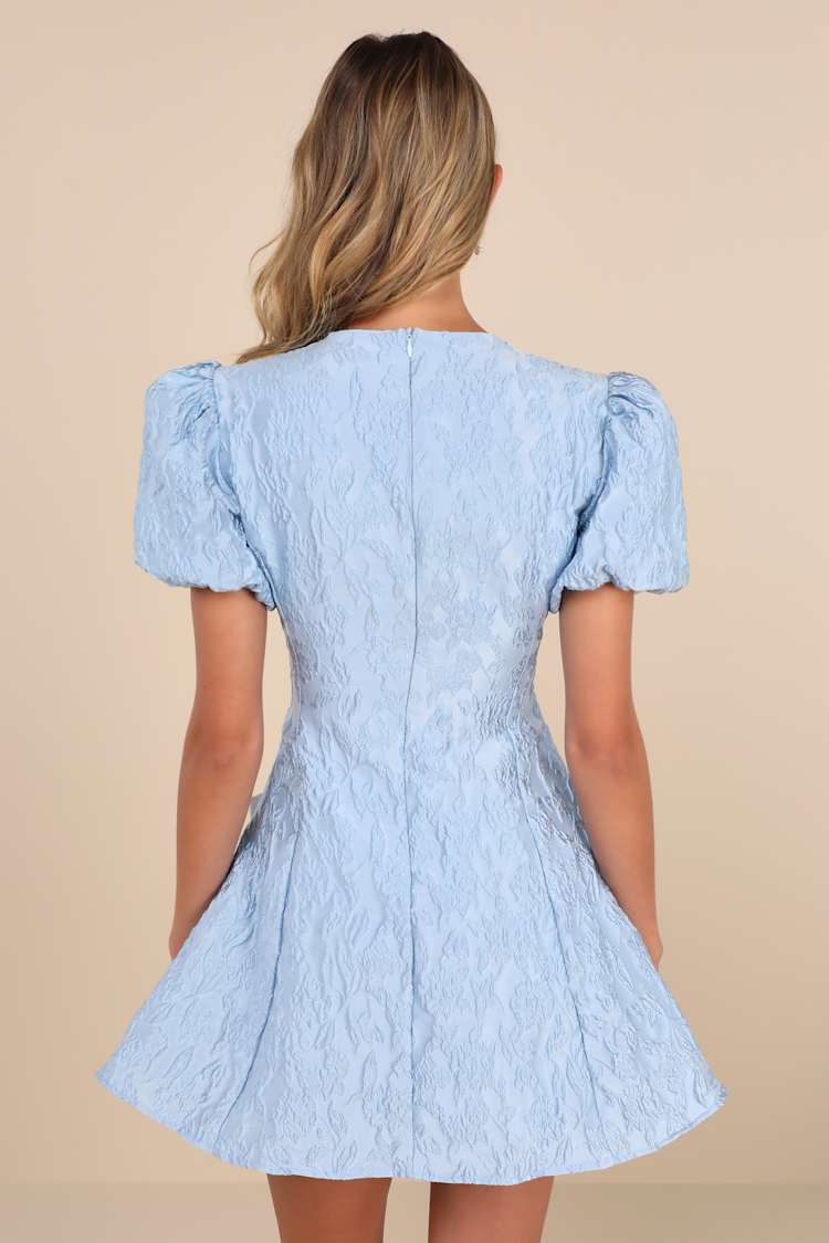 blue sister jane dress Blues Jacquard Midi Dress Royal Blue / M+ main image 1